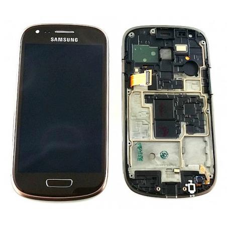 Samsung i8200,i8190 přední kryt + LCD + dotyk hnědý
