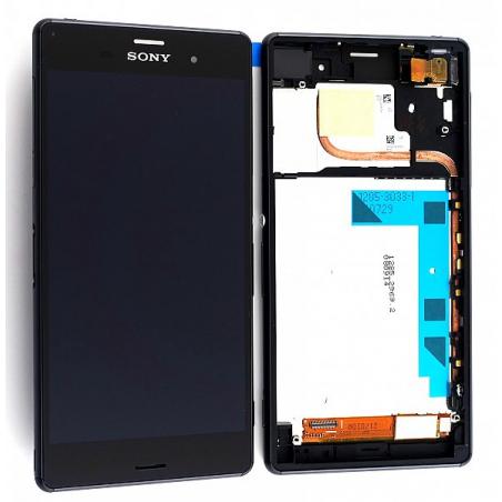Sony D6633 DUAL SIM přední kryt+LCD+dotyk černý