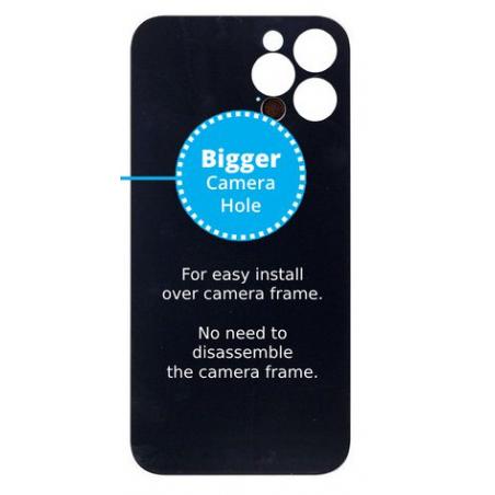 iPhone 11 Pro zadní sklo černé / větší otvor pro kameru OEM