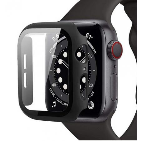 Apple Watch 42mm ochranné pouzdro+tvrzené sklo černé