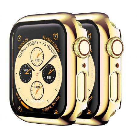 Apple Watch 38mm ochranné pouzdro+tvrzené sklo zlaté
