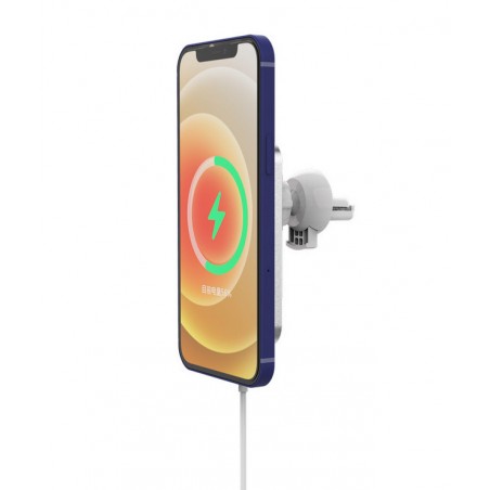 Magnetická bezdrátová nabíječka X16 do auta bílá (pro Iphone 12)