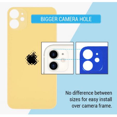 iPhone 13 Pro zadní kryt / sklo bílý -  větší otvor pro kameru