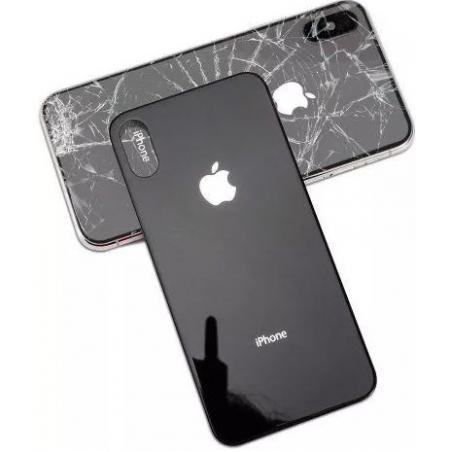 iPhone XS Max zadní tvrzené sklo černé