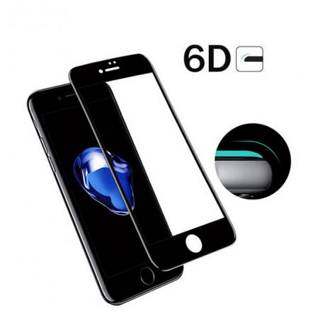 iPhone 6,6S,7,8 - 6D tvrzené sklo černé