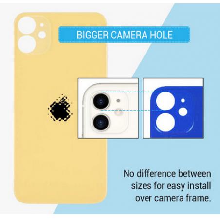 iPhone 13 Pro Max zadní kryt / sklo černé - větší otvor pro kameru