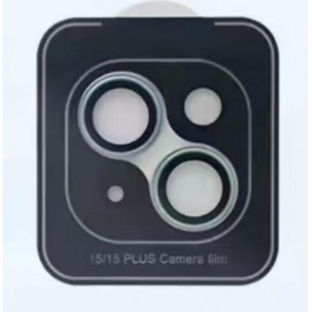 iPhone 15,15 Plus kamera tvrzené sklo modré