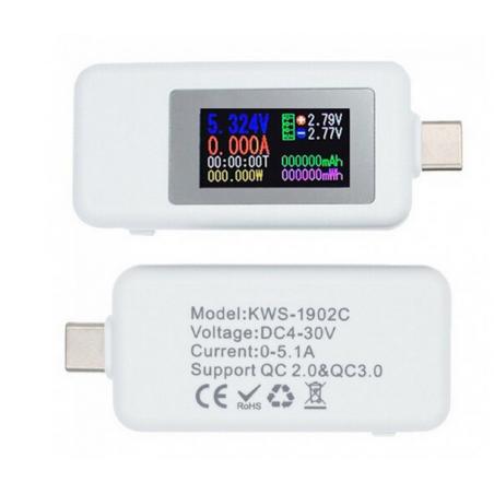 Keweisi KWS-1902C USB-C tester nabíjení