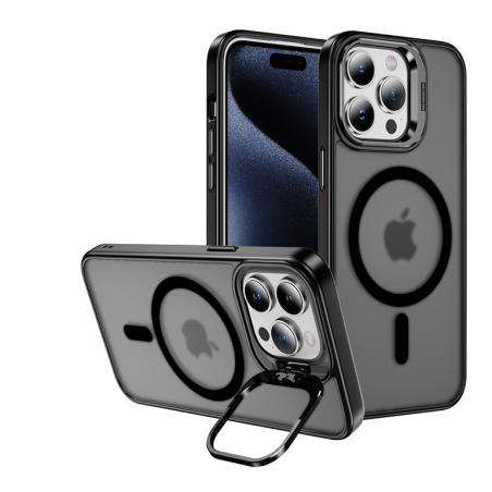 iPhone 16 magnetic TPU pouzdro s držákem kamery černé