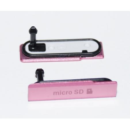 Sony D5503 krytka MicroSD růžová