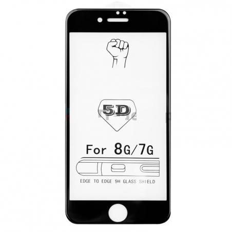 iPhone 7,8,SE 2020 tvrzené sklo 5D černé