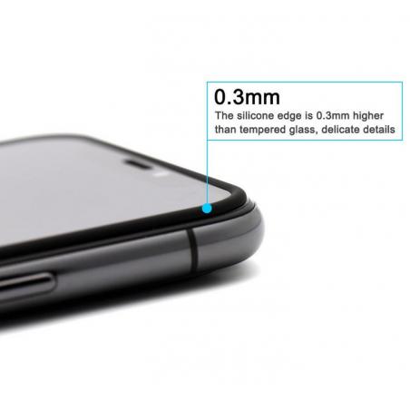 iPhone XS Max,11 Pro Max 3D silicon Edge tvrzené sklo