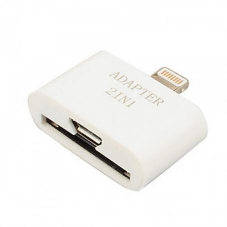 Adaptér Apple iPhone 4/microUSB pro iPhone 5 *2 in 1*